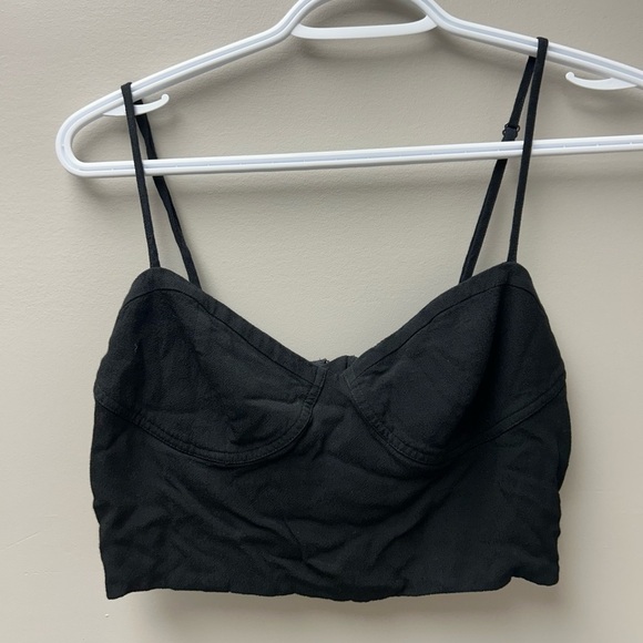 Aritzia Sun•Deh Black Corset Top - Picture 1 of 3
